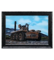 e38 EL İŞÇİLİĞİ CAM BOYAMA TABLO KAPGAN 70x50 cm - 5996 (Karışık)