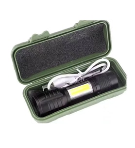 Taktik El Feneri Usb Şarj Edilebilir Kamp Feneri Cob Zumlanabilir Mini Taşınabilir El Feneri Ws-5454