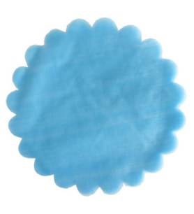 Organze taşsız 24 cm mavi p100-