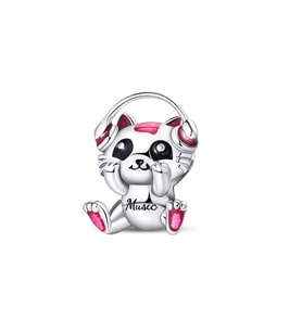 Müzik Dinleyen Kulaklıklı Kedi Charm