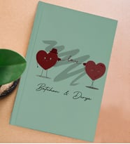 BK Gift Kişiye Özel Sevgili İsimli Sert Kapaklı Su Yeşili Defter, Sevgiliye Hediye, Doğum Günü Hediyesi, Anı Defteri (Model 1)