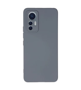 Xiaomi Mi 12 Lite Kılıf Nano İçi Kadife Silikon - Gri