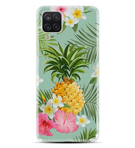 Kılıfland Samsung Galaxy A12 Kılıf Silikon Resimli Kapak Pretty Pine Stok 1153