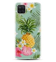 Kılıfland Samsung Galaxy A12 Kılıf Silikon Resimli Kapak Pretty Pine Stok 1153