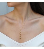 Damla Trend Gold Gümüş Kolye