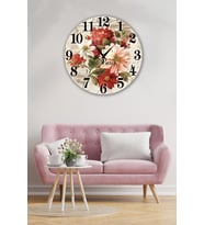 Bilge Retro Tasarımlı Duvar Saati 35x35cm (Baskılı)