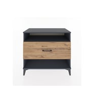 Hyperion Şifonyer Tek Raflı Tek Çekmeceli 88x44x80 Antrasit-Çam