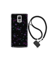 Samsung Galaxy Note 4 Kılıf Resimli Desenli Silikon Boyun Askılı Galaxy Yunus Göz 1860