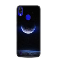 Reeder P13 Blue Kılıf Resimli Desenli Silikon Platinium Series Midnight Moon 1802