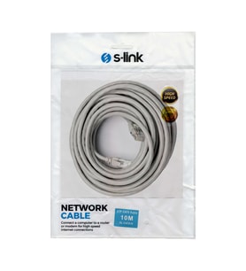 S-LINK SL-CAT610 10 METRE GRİ CAT6 KABLO