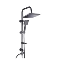 Tema Rain Plus Tetra Sürgülü Banyo Duş Takımı Seti Mat Siyah