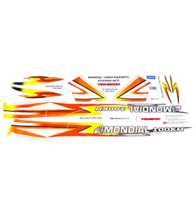 CUP MONDİAL KH 100 KAPORTA STİCKER SETİ - KAPORTA ARMA SETİ