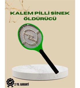 Yüksek Gerilimli Elektronik Sinek Öldürücü – Pil ile Çalışan, Güvenlik Izgaralı