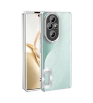 Coverzone Honor 200 ile uyumlu K?l?f Kamera Korumal? Logo G�steren Parlak renk kenar �izgileri ile ??k bir tasar?m Colored Z-Omega Kapak G�m�?