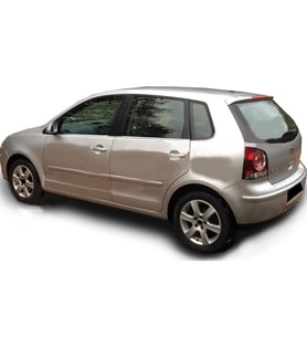 BLUEOTO VW Polo Krom Cam Çıtası 2002-2008 Paslanmaz Çelik 4 Parça