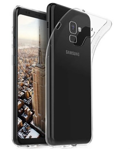 Samsung Galaxy A8 2018 Uyumlu Kılıf Zore Süper Silikon Kapak (Renksiz)