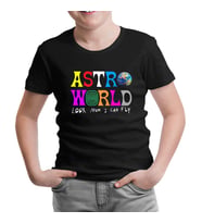 Travis Scott - Astro World Siyah Çocuk Tshirt
