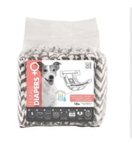 M-PETS Dıapers Dişi Köpekler İçin Külot (S) 10Lu (Bel Çevresi 26-42 cm)