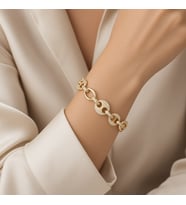 STİL İNCİSİ/XUPING JEWELRY OVAL HALKALI ZİRKON TAŞLI BİLEKLİK