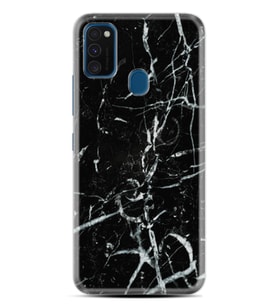 Samsung M21 M22 M23 M30 M31S M32 Kılıf Desenli Silikon Black Marble 3 1382