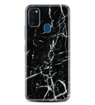 Samsung M21 M22 M23 M30 M31S M32 Kılıf Desenli Silikon Black Marble 3 1382