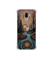 PrintiFy Samsung Galaxy A6plus2018 ile Uyumlu Simya Serisi Girdaplar Tasarımlı Uv Baskılı Köşe Korumalı Antişok Kılıf