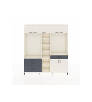 Arges Dolap 11 Raflı 4 Çekmeceli 2 Askılı 220x30x243 Aytaşı-Aytaşı/Antrasit