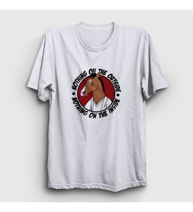 Presmono Unisex Beyaz Nothing BoJack Horseman T-Shirt 299883tt