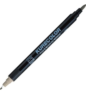 Zig Kurecolor Fine & Brush for MANGA Marker Çizim Kalemi W.02 Warm Gray 2 
