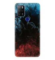 Omix X300 X500 X400 X600 X700 Kılıf Desemli Silikon Red Blue Black Abstact 1386