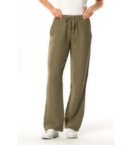 Beli Lastikli Multi Çift Cepli Müslin Kadın/Erkek Unisex Yazlık Pantolon Haki Hk