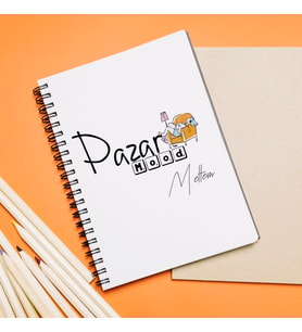 Pazar Günü Tasarımlı Defter Kişiye Özel