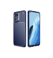 Oppo Reno 7 4G Uyumlu Kılıf Zore Negro Silikon Kapak (Lacivert)