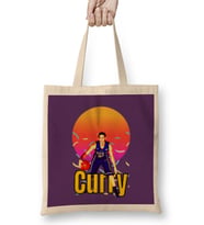 Seth Curry Vintage Art - Legend Basketball Gift Bez Çanta Uzun Saplı