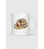 Snake Ball Python Logo Blackjack Tasarımlı Kupa Bardak