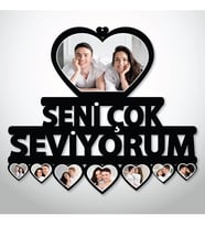Kişiye Öze 'SENİ SEVİYORUM' Duvar Tablosu