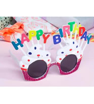 Periboia Happy Birthday Beyaz Fuşya Parti Gözlüğü (Karışık)