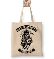 Sons Of Anarchy Logo Bez Çanta Uzun Saplı
