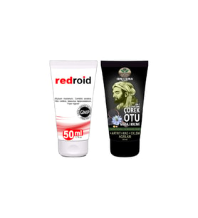 Redroid Hemoroid Basur İçin 50 ml Kremi +İbn-i Sina Çörek Otu Kremi 50 ml Sırt Bel Kas Diz İskelet Eklem Kemik Agrilarina Rahatlatıcı Krem