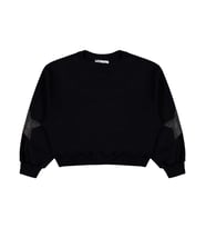Civil Girls Taşlı Yıldız Nakışlı 10-13 Yaş Sweatshirt - Siyah