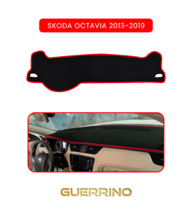 SKODA Octavia (2013-2019)TORPİDO KORUMA HALISI KIRMIZI KENAR
