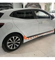 Renault Clio 5 Custom Yan Marşpiyel Seti Mat Siyah Plastik