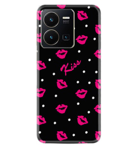 Vivo Y22 Kılıf Resimli Desenli Baskılı Silikon Kiss 1392