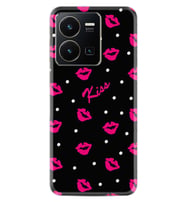 Vivo Y22 Kılıf Resimli Desenli Baskılı Silikon Kiss 1392