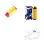 Bosch Filtre Bakım Seti Mercedes C230 W203 Kompressor 192 Beygir 2004-2006 Benzinli Hava + Yağ f. + Yakıt Filtre Bosch