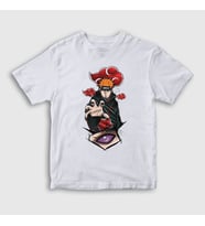 Presmono Unisex Çocuk Beyaz Pain Anime Naruto T-Shirt 318379tt