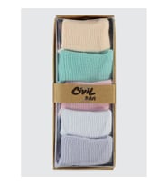 Civil Baby Kız Bebek 5'li Çorap Set 6-12 Ay Lila
