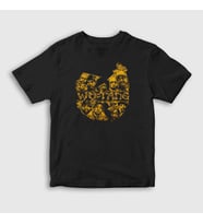 Presmono Unisex Çocuk Siyah Logo V3 Wu Tang Clan T-Shirt 303881tt