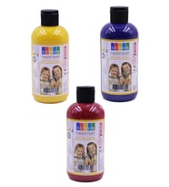 Parmak Boyası 250 Gr 3 Adet Çocuklar İçin Yıkanabilir Parrmak Boya Südor Okul Hobi Kreş Etkinlik Kırmızı Sarı Mavi (Karışık)