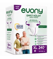 Evony Yetişkin Bezi Emici Külot XL - Ekstra Büyük - Extra Large 240 Adet